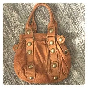 CYNTHIA ROWLEY TAN BOHO FINE LEATHER HANDBAG